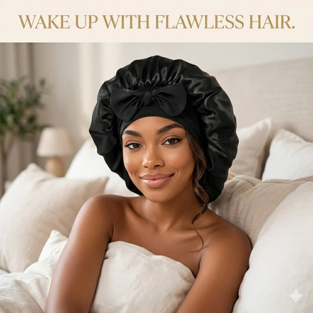 Silk Cap for Overnight Hair Protection