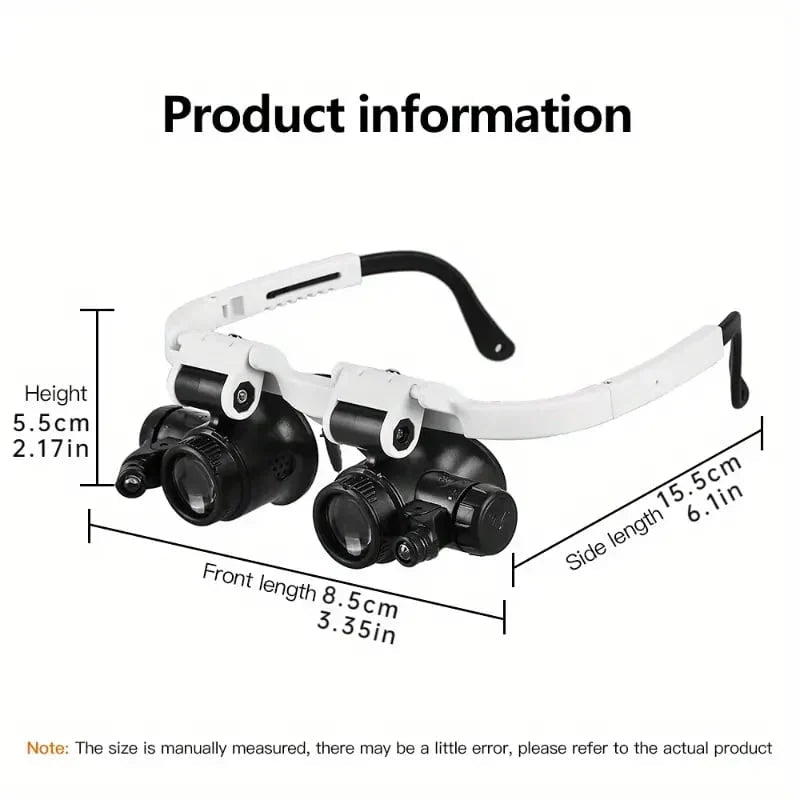 Headband Magnifier with LED