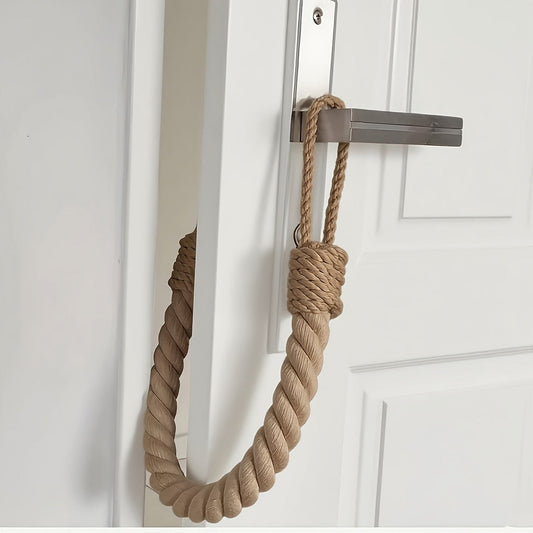Retro Rope Door Stopper — No Drilling Required