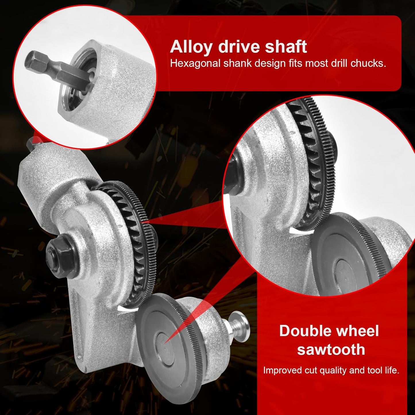 CutMasterPro Metal Cutting Attachment for Drill