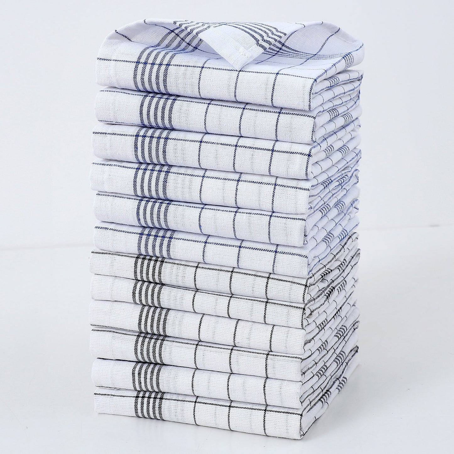 Dish Towel Set 12 Pieces Made of Cotton
