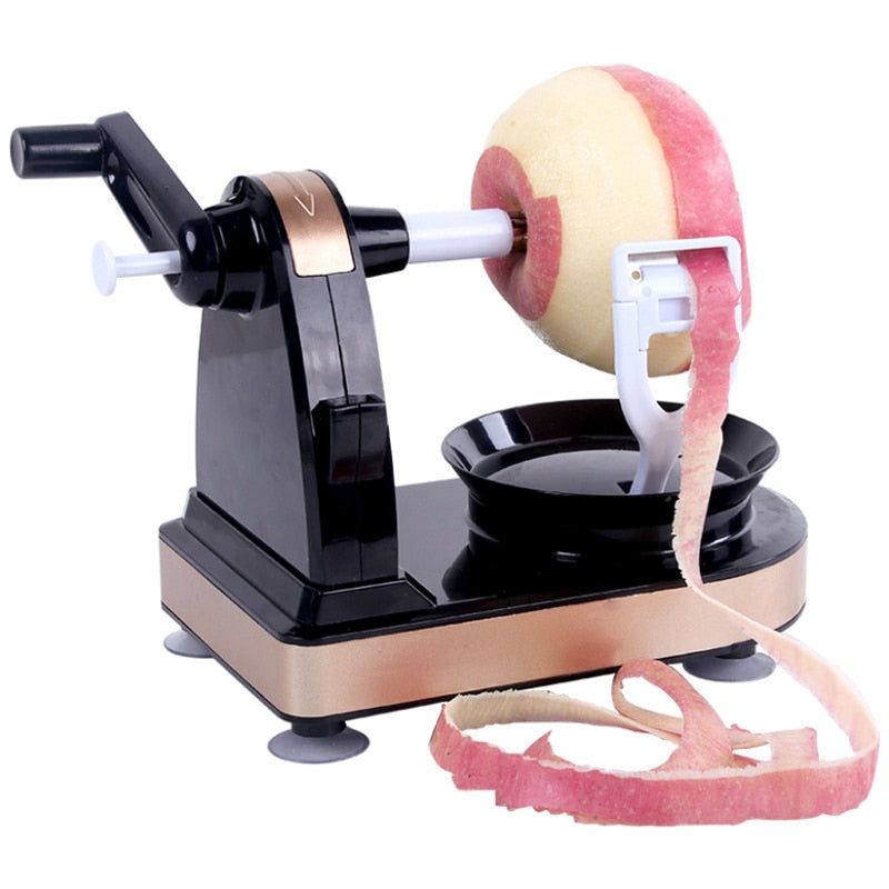 Apple peeler with corer and slicer