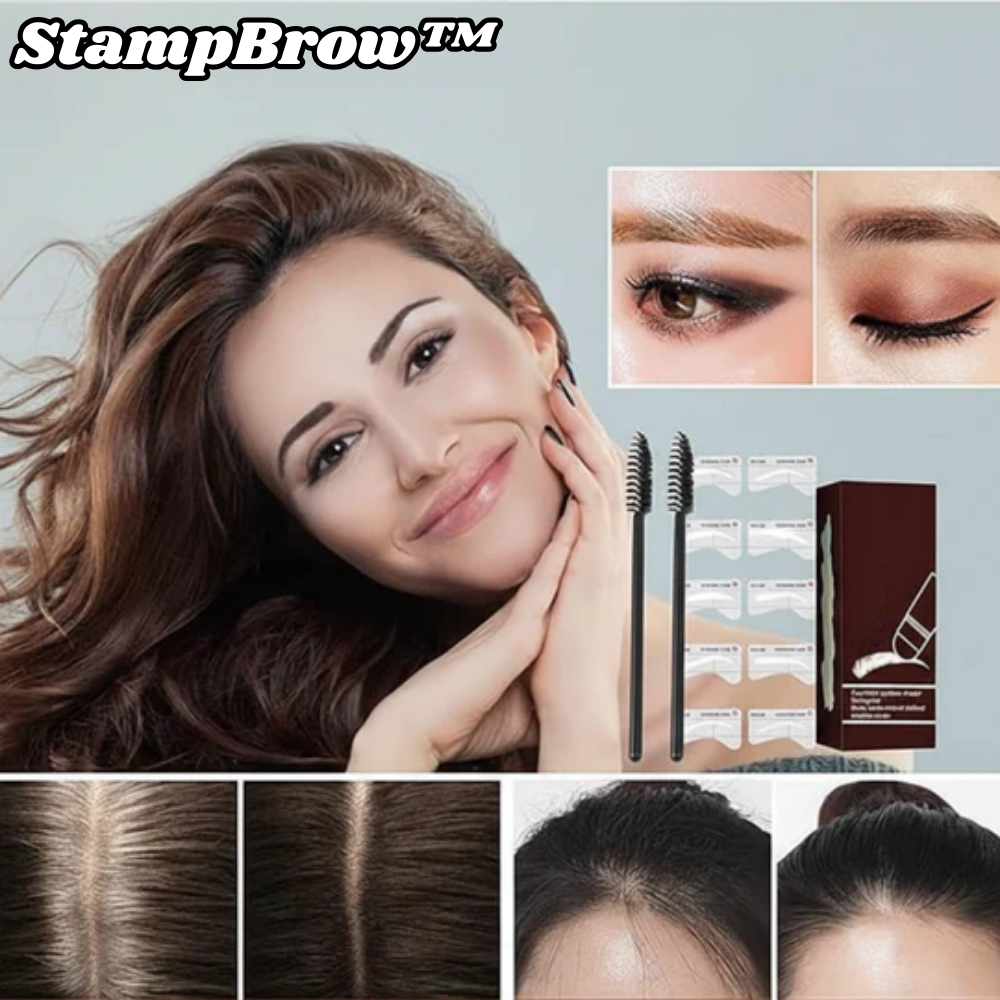 StampBrow Eyebrow Stamp with 10 Stencils
