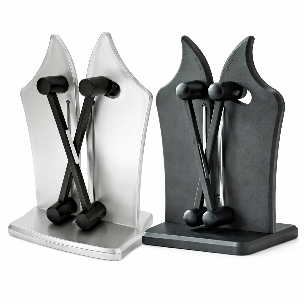 Knife sharpener for straight and serrated blades