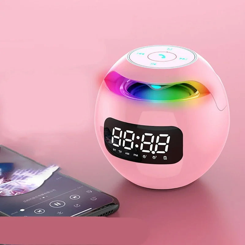 Bluetooth Alarm Clock with LED Display & Speaker