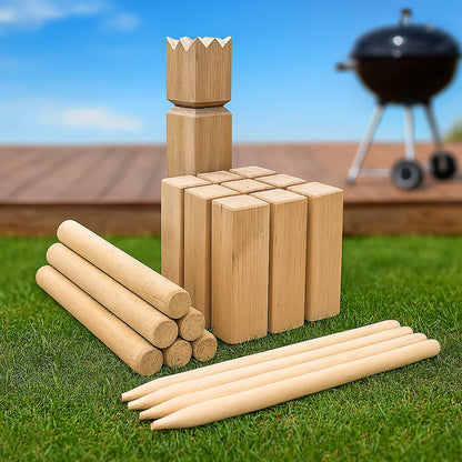 Kubb Wooden Game for Garden & Leisure