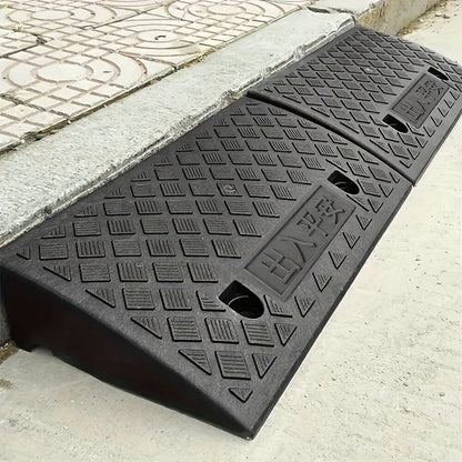 Curb Ramp 2-Piece Set Made of PE, 10 cm Height