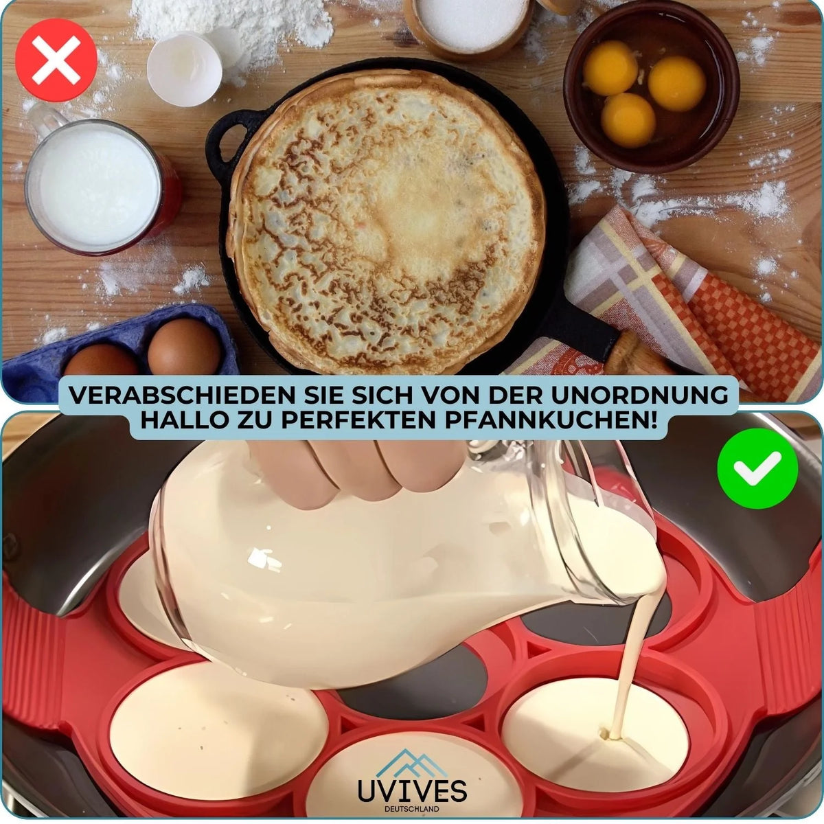 SweetFlip silicone pancake mold