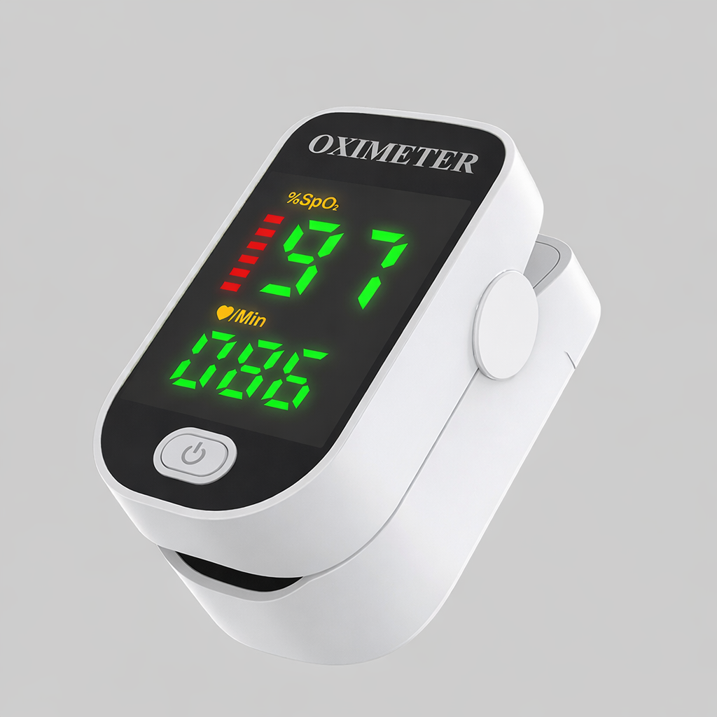 Digital Finger Pulse Oximeter with LED Display