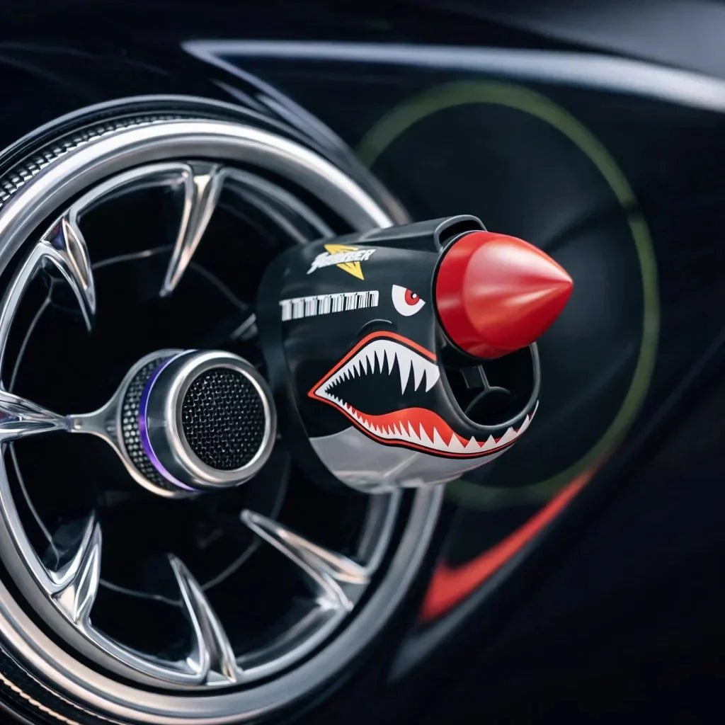 AeroLegend™ — Bring Your Car to Life and Turn Heads with Rotating Airplane Charm!
