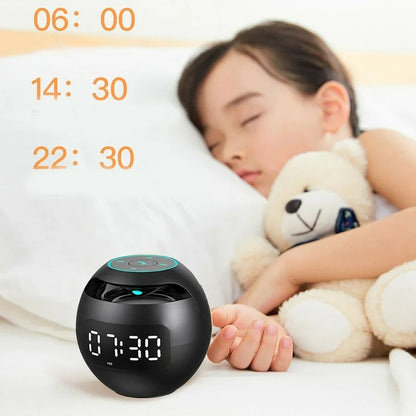 Bluetooth Alarm Clock with LED Display & Speaker