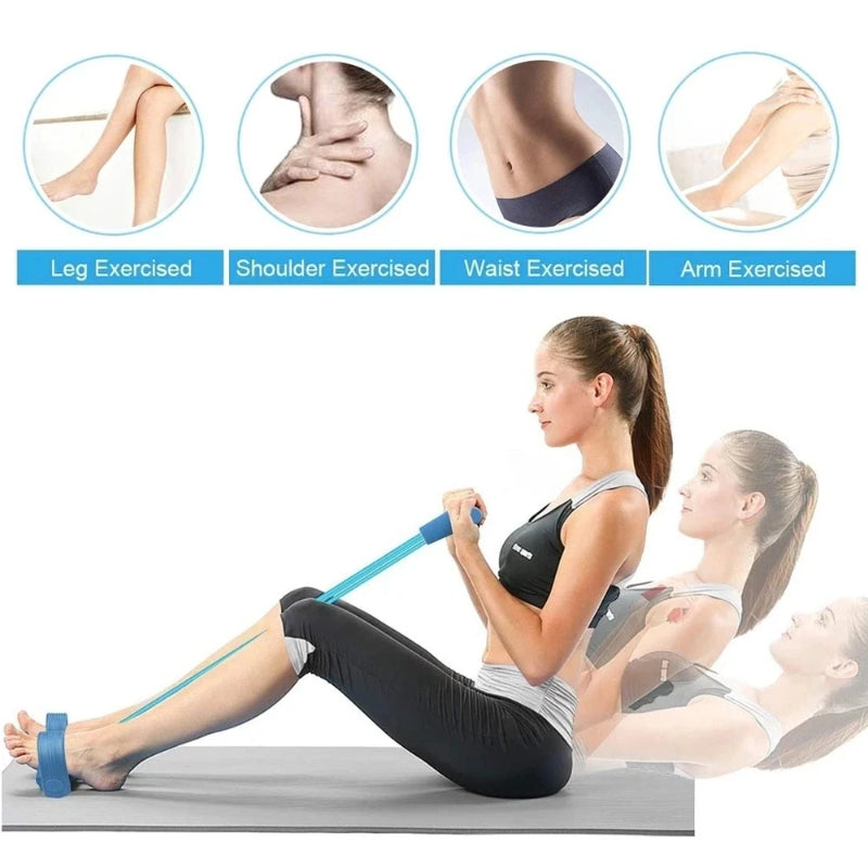 Resistance Band Set with Foot Straps