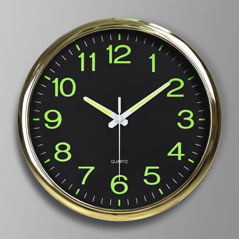 Glowing Wall Clock 30 cm – Silent