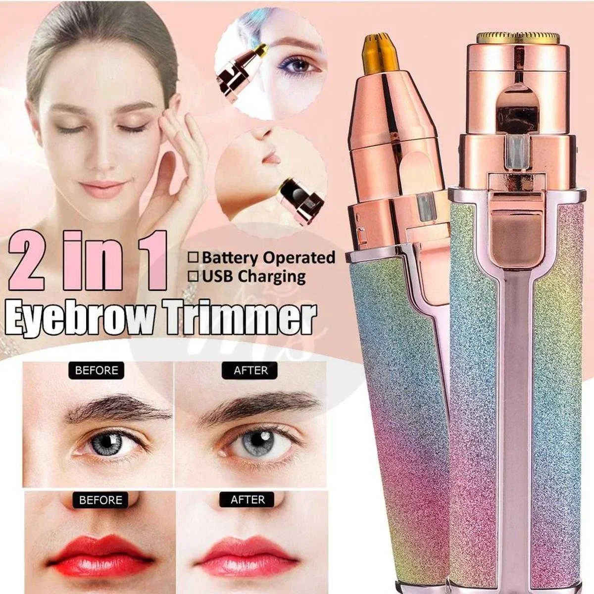 2-in-1 Eyebrow and Facial Hair Razor