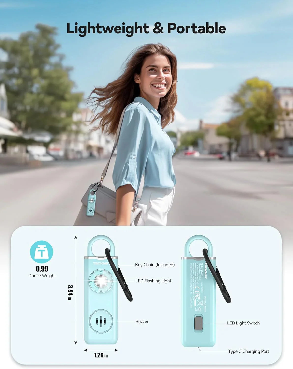 Women's Self-Defense Alarm Keychain
