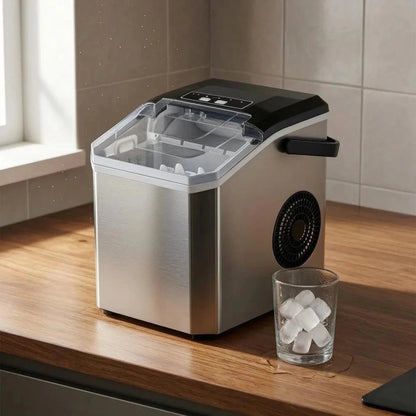ICEFLOW Compact Ice Maker with Transparent Lid
