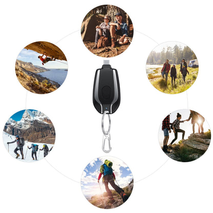 Power Bank Keychain 1500 mAh Waterproof