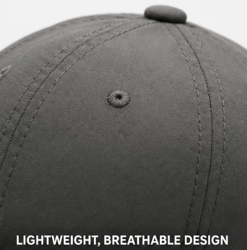 Perforated Sports Cap Men Breathable