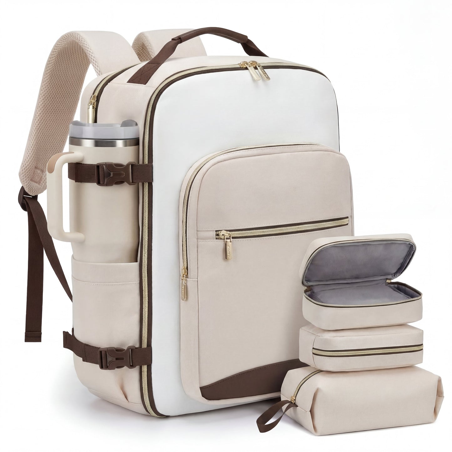CompassGear 40L Cabin Backpack with Suitcase Opening