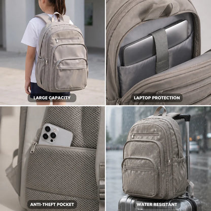 Waterproof nylon backpack with multiple pockets (29L)