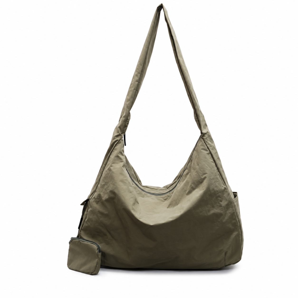 Large Shoulder Bag with Zipper