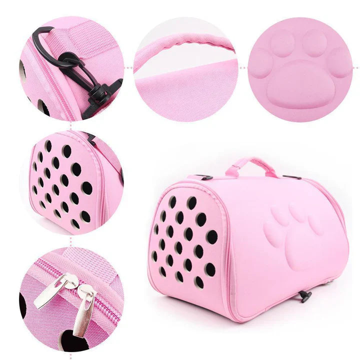 Foldable Pet Carrier Bag for Small Dogs & Cats
