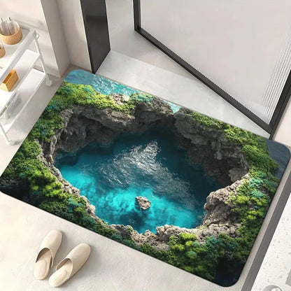 3D Optical Illusion Door Mat – Anti-Slip