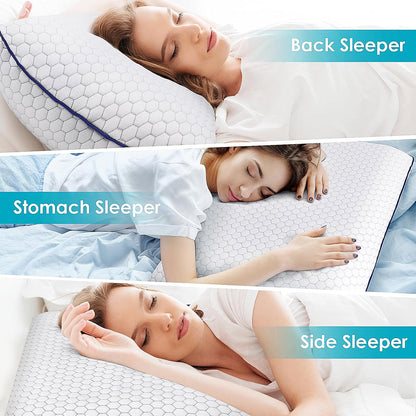 GeliPillex Cooling Gel Memory Foam Pillow