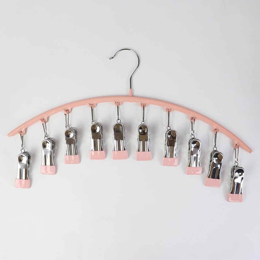 Leggings Organizer Clothes Hanger with Rubber Clips