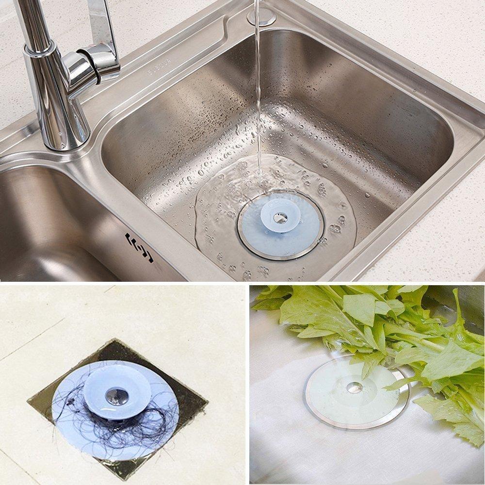 Drain Stopper Silicone with Hair Strainer 4–5 cm