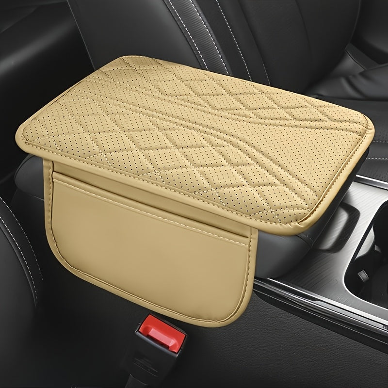 Car Armrest Organizer PU Leather with Pocket