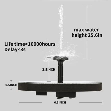 AquaLuxe™ Solar Fountain — Enchant Your Garden with Lively Water Play and Sunny Energy