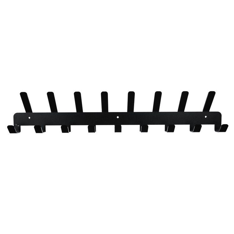 Wall Coat Rack Black 17 Hooks – Metal Wall Wardrobe