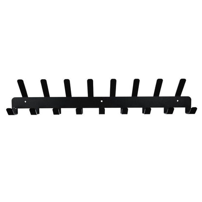 Wall Coat Rack Black 17 Hooks – Metal Wall Wardrobe