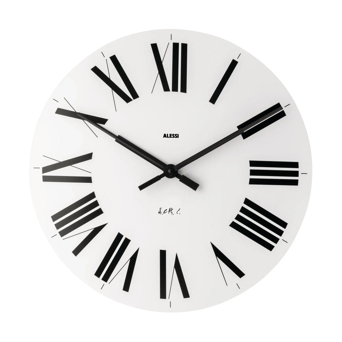 Alessi Firenze Wall Clock with Roman Numerals