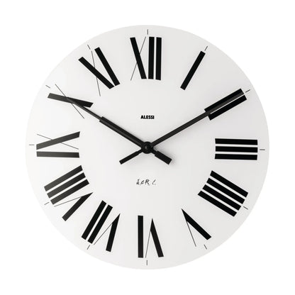 Alessi Firenze Wall Clock with Roman Numerals