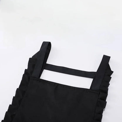 Water-Repellent Women's Apron with Floral Pattern