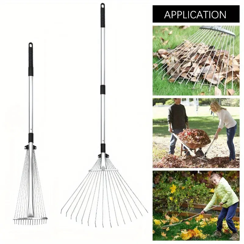 FlexiReach Telescopic Rake – Gardening Without Back Strain