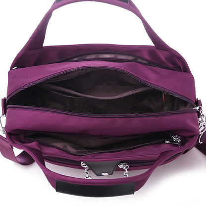 Nylon Crossbody Bag with Anti-Theft Protection