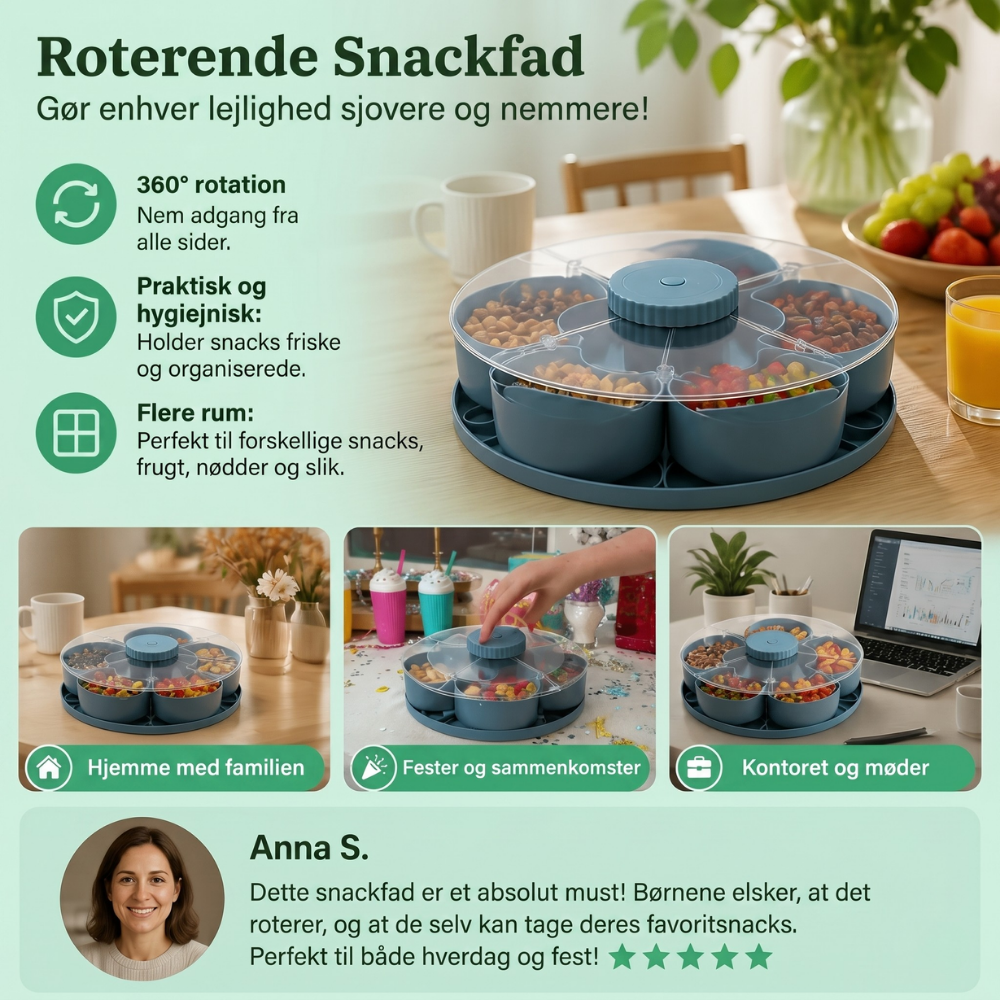 ServeSpin Turntable with Compartments