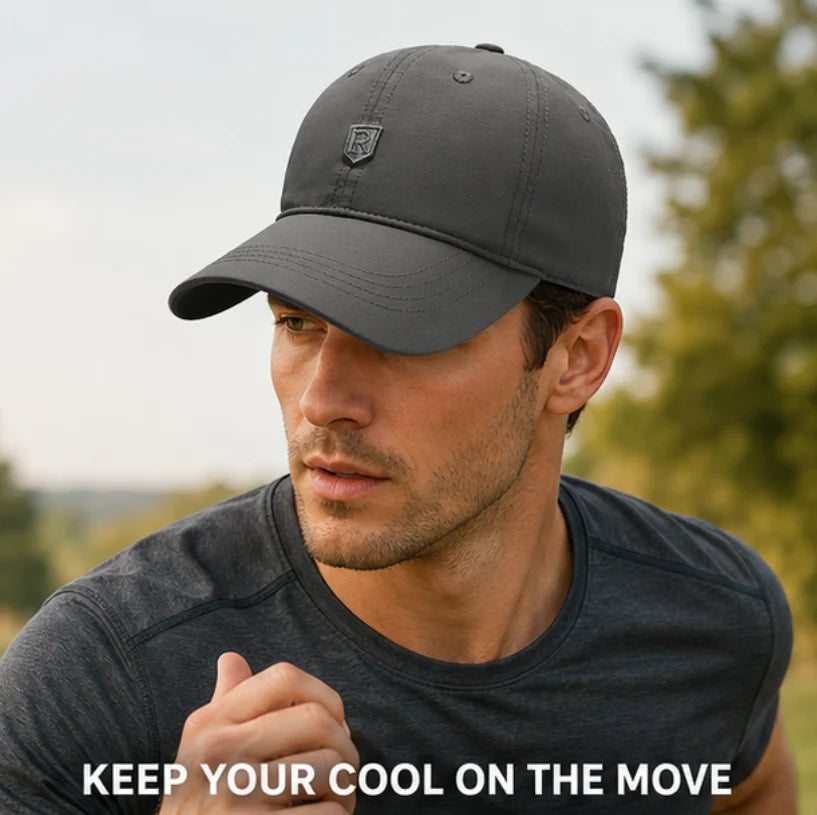 Perforated Sports Cap Men Breathable