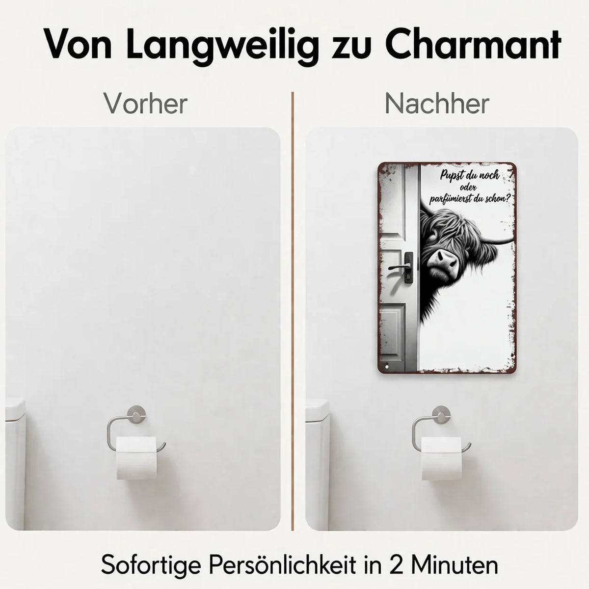 HumorVista™ — Adds Charm to Your Bathroom and Makes Everyone Laugh!