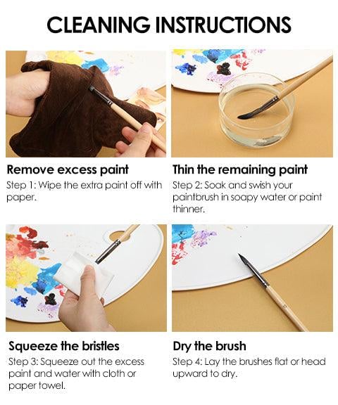 24-piece Brush Set with Roll Case and Palette Knife