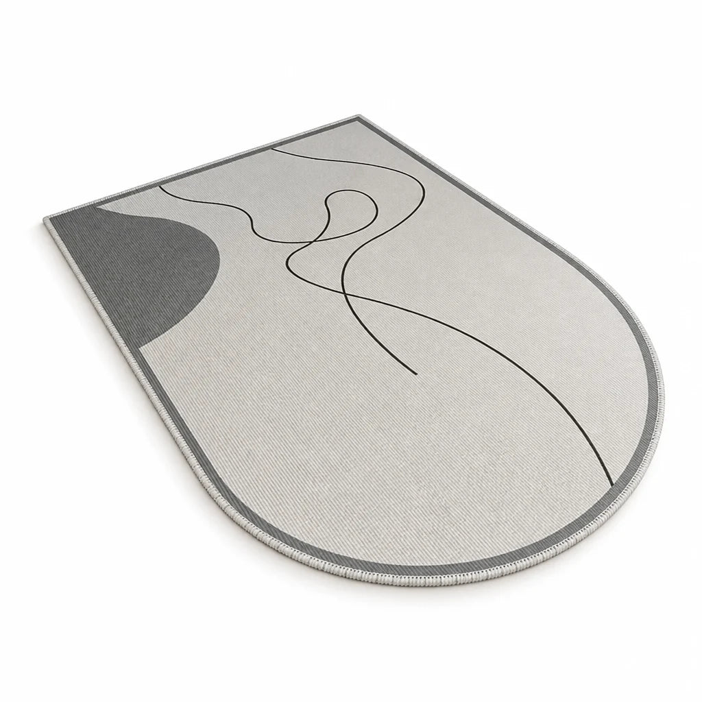 Crease-free, noise-reducing printed floor protection mat for office chairs