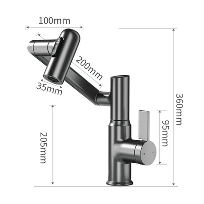 LUSTRAFLOW 360° Faucet with LED Temperature Display