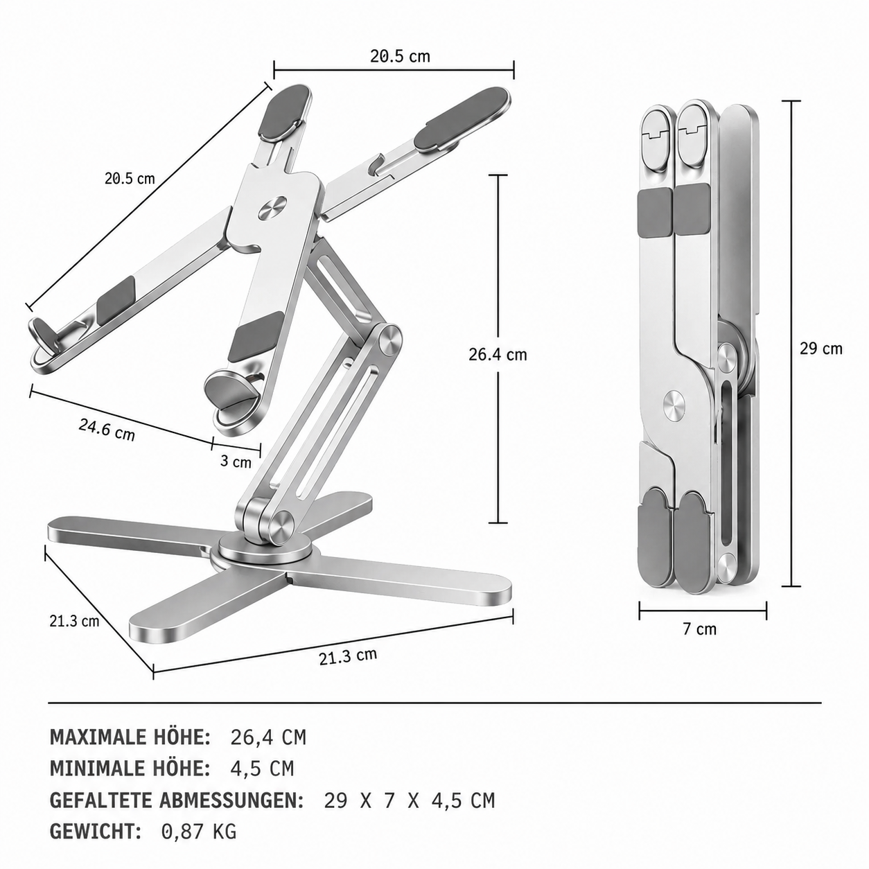 STXND Model-X 2.0 Aluminum Laptop Stand
