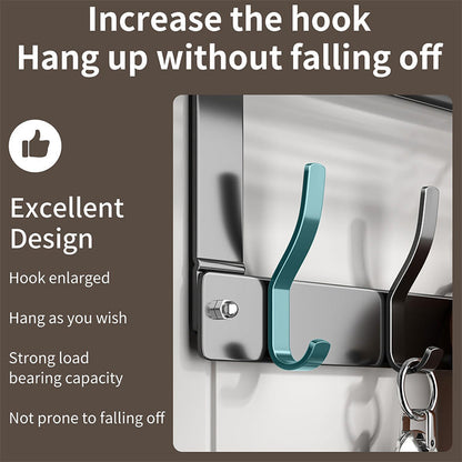 Door Organizer with Storage Basket and Hooks