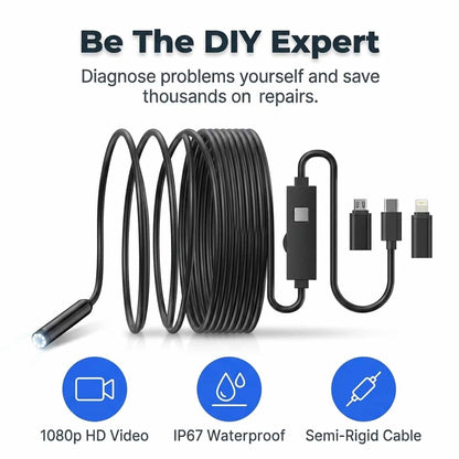 HD Inspection Camera 5m Cable – Endoscope Smartphone