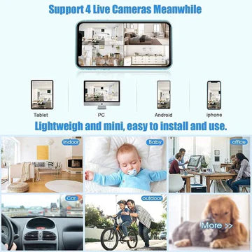 Mini Wi-Fi Magnetic Security Camera 1080p