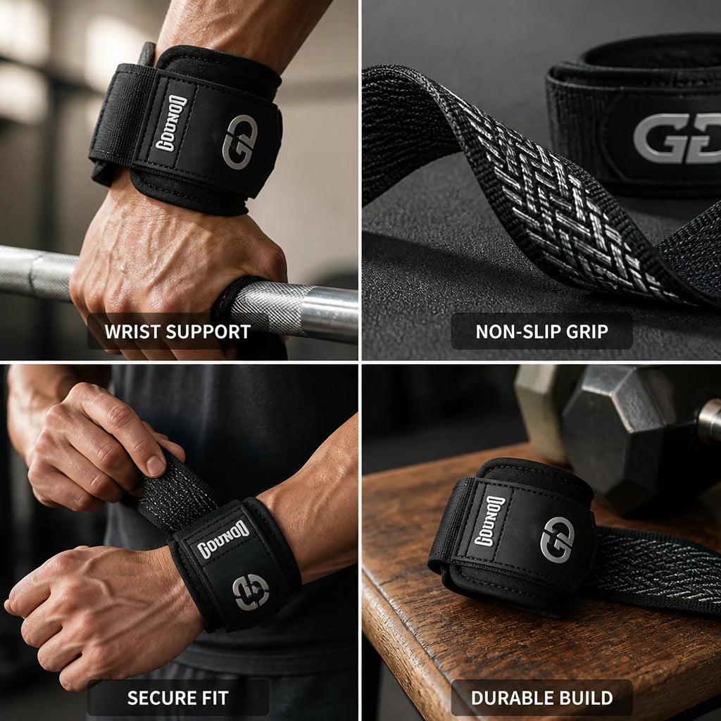 Non-Slip Ultra-Dense Wrist Straps (Comfortable Fit)